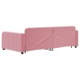 Sofá cama nido terciopelo rosa 100x200 cm de vidaXL, Camas y somieres - Ref: Foro24-3196939, Precio: 286,10 €, Descuento: %