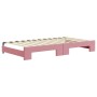 Sofá cama nido terciopelo rosa 100x200 cm de vidaXL, Camas y somieres - Ref: Foro24-3196939, Precio: 286,10 €, Descuento: %