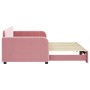 Sofá cama nido terciopelo rosa 90x200 cm de vidaXL, Camas y somieres - Ref: Foro24-3196932, Precio: 301,99 €, Descuento: %