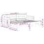 Sofá cama nido terciopelo rosa 90x200 cm de vidaXL, Camas y somieres - Ref: Foro24-3196932, Precio: 301,99 €, Descuento: %