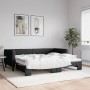 Trundle sofa bed black fabric 90x190 cm by vidaXL, Beds and slatted bases - Ref: Foro24-3196590, Price: 264,40 €, Discount: %