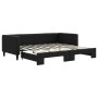 Sofá cama nido tela negro 90x190 cm de vidaXL, Camas y somieres - Ref: Foro24-3196590, Precio: 264,40 €, Descuento: %