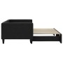 Sofá cama nido tela negro 90x190 cm de vidaXL, Camas y somieres - Ref: Foro24-3196590, Precio: 264,40 €, Descuento: %