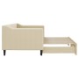 Sofá cama nido tela crema 80x200 cm de vidaXL, Camas y somieres - Ref: Foro24-3197425, Precio: 264,53 €, Descuento: %