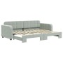 Sofá cama nido terciopelo gris claro 80x200 cm de vidaXL, Camas y somieres - Ref: Foro24-3196922, Precio: 271,42 €, Descuento: %