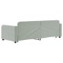 Sofá cama nido terciopelo gris claro 80x200 cm de vidaXL, Camas y somieres - Ref: Foro24-3196922, Precio: 271,42 €, Descuento: %