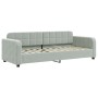 Light gray velvet trundle sofa bed 80x200 cm by vidaXL, Beds and slatted bases - Ref: Foro24-3196922, Price: 271,42 €, Discou...