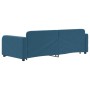 Blue velvet trundle sofa bed 90x200 cm by vidaXL, Beds and slatted bases - Ref: Foro24-3196928, Price: 320,99 €, Discount: %