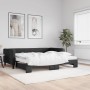 Sofá cama nido con colchón tela negro 90x190 cm de vidaXL, Camas y somieres - Ref: Foro24-3196608, Precio: 442,67 €, Descuent...