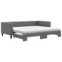 Sofá cama nido con colchón tela gris oscuro 90x190 cm de vidaXL, Camas y somieres - Ref: Foro24-3196607, Precio: 442,57 €, De...