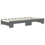 Sofá cama nido con colchón tela gris oscuro 90x190 cm de vidaXL, Camas y somieres - Ref: Foro24-3196607, Precio: 442,57 €, De...