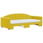 Trundle sofa bed with yellow velvet mattress 90x200 cm by vidaXL, Beds and slatted bases - Ref: Foro24-3197330, Price: 473,36...