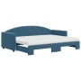 Sofá cama nido con colchón terciopelo azul 80x200 cm de vidaXL, Camas y somieres - Ref: Foro24-3197317, Precio: 401,37 €, Des...