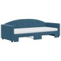 Sofá cama nido con colchón terciopelo azul 80x200 cm de vidaXL, Camas y somieres - Ref: Foro24-3197317, Precio: 401,37 €, Des...