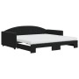 Sofá cama nido con colchón terciopelo negro 100x200 cm de vidaXL, Camas y somieres - Ref: Foro24-3197336, Precio: 461,99 €, D...