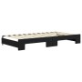 Trundle sofa bed with black velvet mattress 100x200 cm by vidaXL, Beds and slatted bases - Ref: Foro24-3197336, Price: 461,74...