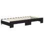 Trundle sofa bed with black fabric mattress 90x200 cm by vidaXL, Beds and slatted bases - Ref: Foro24-3196598, Price: 421,36 ...