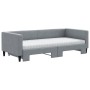 Trundle sofa bed with light gray fabric mattress 90x200 cm by vidaXL, Beds and slatted bases - Ref: Foro24-3196596, Price: 41...