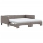 Sofá cama nido con colchón tela gris taupe 100x200 cm de vidaXL, Camas y somieres - Ref: Foro24-3196604, Precio: 566,69 €, De...