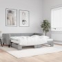 Trundle sofa bed with light gray fabric mattress 90x190 cm by vidaXL, Beds and slatted bases - Ref: Foro24-3196606, Price: 44...