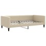 Trundle sofa bed with cream fabric mattress 100x200 cm by vidaXL, Beds and slatted bases - Ref: Foro24-3196605, Price: 503,99...