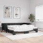 Trundle sofa bed with black fabric mattress 100x200 cm by vidaXL, Beds and slatted bases - Ref: Foro24-3196603, Price: 444,54...