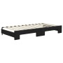 Trundle sofa bed with black fabric mattress 100x200 cm by vidaXL, Beds and slatted bases - Ref: Foro24-3196603, Price: 444,54...