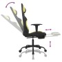 Silla gaming con reposapiés tela verde claro y negro de vidaXL, Sillones para videojuegos - Ref: Foro24-3143728, Precio: 130,...