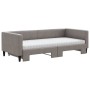 Trundle sofa bed with taupe gray fabric mattress 90x200 cm by vidaXL, Beds and slatted bases - Ref: Foro24-3196599, Price: 43...