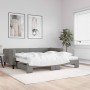 Trundle sofa bed with dark gray fabric mattress 100x200 cm by vidaXL, Beds and slatted bases - Ref: Foro24-3196602, Price: 50...