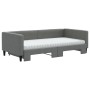 Sofá cama nido con colchón tela gris oscuro 100x200 cm de vidaXL, Camas y somieres - Ref: Foro24-3196602, Precio: 505,77 €, D...