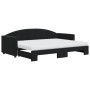 Sofá cama nido con colchón terciopelo negro 80x200 cm de vidaXL, Camas y somieres - Ref: Foro24-3197322, Precio: 415,03 €, De...