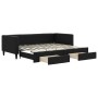 Sofá cama nido con cajones tela negro 90x200 cm de vidaXL, Camas y somieres - Ref: Foro24-3196616, Precio: 339,71 €, Descuent...