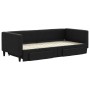 Sofá cama nido con cajones tela negro 90x200 cm de vidaXL, Camas y somieres - Ref: Foro24-3196616, Precio: 339,71 €, Descuent...