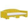 Sofá cama nido con colchón terciopelo amarillo 100x200 cm de vidaXL, Camas y somieres - Ref: Foro24-3197337, Precio: 528,99 €...