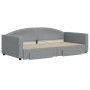 Trundle sofa bed with drawers light gray fabric 100x200 cm by vidaXL, Beds and slatted bases - Ref: Foro24-3197229, Price: 34...