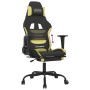 Gaming chair with footrest in light green and black fabric by vidaXL, Gaming chairs - Ref: Foro24-3143728, Price: 130,62 €, D...