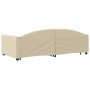 Trundle sofa bed with drawers cream fabric 100x200 cm by vidaXL, Beds and slatted bases - Ref: Foro24-3197233, Price: 335,33 ...