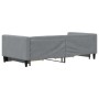 Sofá cama nido con cajones tela gris claro 90x200 cm de vidaXL, Camas y somieres - Ref: Foro24-3196614, Precio: 335,69 €, Des...