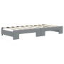 Trundle sofa bed with drawers light gray fabric 90x190 cm by vidaXL, Beds and slatted bases - Ref: Foro24-3196624, Price: 311...