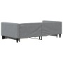 Sofá cama nido con cajones tela gris claro 100x200 cm de vidaXL, Camas y somieres - Ref: Foro24-3196619, Precio: 328,38 €, De...