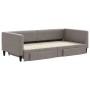 Trundle sofa bed with drawers taupe gray fabric 100x200 cm by vidaXL, Beds and slatted bases - Ref: Foro24-3196622, Price: 37...