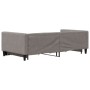 Trundle sofa bed with drawers taupe gray fabric 100x200 cm by vidaXL, Beds and slatted bases - Ref: Foro24-3196622, Price: 37...