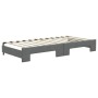 Sofá cama nido con cajones tela gris oscuro 100x200 cm de vidaXL, Camas y somieres - Ref: Foro24-3196620, Precio: 374,99 €, D...