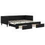 Sofá cama nido con cajones tela negro 90x190 cm de vidaXL, Camas y somieres - Ref: Foro24-3196626, Precio: 321,09 €, Descuent...