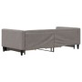 Sofá cama nido con cajones tela gris taupe 90x200 cm de vidaXL, Camas y somieres - Ref: Foro24-3196617, Precio: 337,58 €, Des...