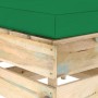 Sectional ottoman with green impregnated wood cushion by vidaXL, Modular outdoor sofas - Ref: Foro24-3074524, Price: 67,61 €,...