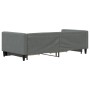 Sofá cama nido con cajones tela gris oscuro 90x200 cm de vidaXL, Camas y somieres - Ref: Foro24-3196615, Precio: 369,03 €, De...