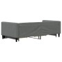 Sofá cama nido con cajones tela gris oscuro 90x190 cm de vidaXL, Camas y somieres - Ref: Foro24-3196625, Precio: 310,57 €, De...