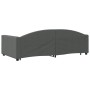 Sofá cama nido con cajones tela gris oscuro 100x200 cm de vidaXL, Camas y somieres - Ref: Foro24-3197230, Precio: 329,42 €, D...